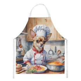 Chihuahua The Chef Apron Cooking Kitchen Server Baking Crafts Gardening for Adult Women Men, Unisex, Large, Multicolor