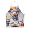 French Bulldog The Chef Apron Cooking Kitchen Server Baking Crafts Gardening for Adult Women Men, Unisex, Large, Multicolor