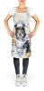 Borzoi The Chef Apron Cooking Kitchen Server Baking Crafts Gardening for Adult Women Men, Unisex, Large, Multicolor