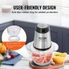 VEVOR Food Processor, Electric Meat Grinder with 4 Stainless Steel Blades, 400W Electric Food Chopper, 5 Cup Glass Bowl