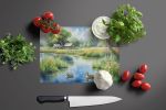 Mother Duck Glass Cutting Board Decorative Tempered Glass Kitchen Cutting and Serving Board Large Size Chopping Board