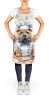 Shar Pei The Chef Apron Cooking Kitchen Server Baking Crafts Gardening for Adult Women Men, Unisex, Large, Multicolor