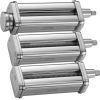 VEVOR Pasta Attachment for KitchenAid Stand Mixer, Stainless Steel Pasta Roller Cutter Set Including Pasta Sheet Roller