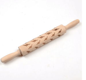 Rolling Pin Christmas Embossing (Option: Dinosaur 45cm)