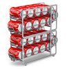 Soda Can Organizer Storage Rack, 2 Pack Stackable Beverage Soda Can Dispenser Organizer Holder for Refrigerator, Cabinet, Pantry